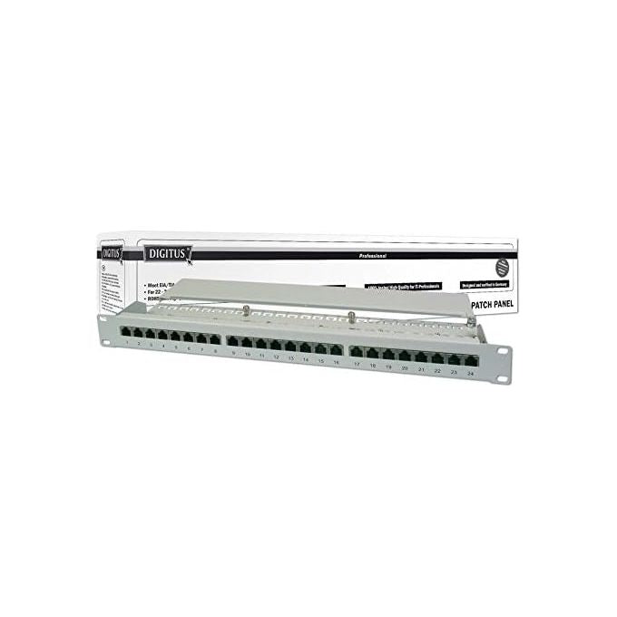 Digitus pannello patch 19'' schermato 16 porte 8 poli rj45 per reti categoria 6 - 1 unita'