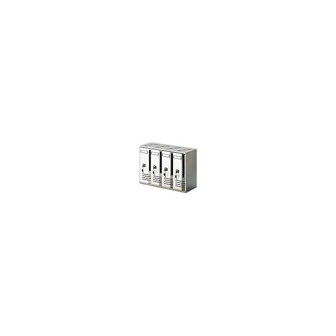 Alubox Cubo C4 Blocchiera Argento Metallizzato