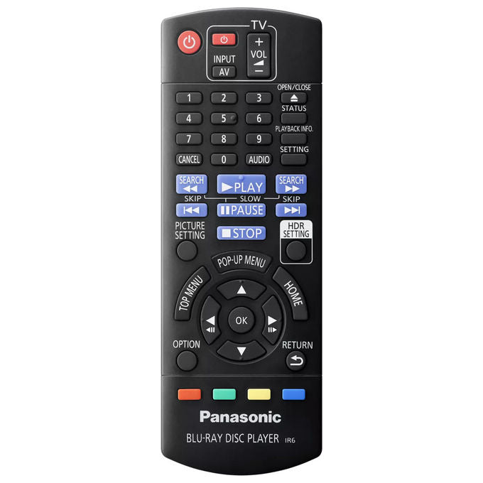 Panasonic DP-UB424AGK Lettore Blu-Ray 4K Ultra HD Compatibilita' 3D Upscaling Video HDMI 2.0 USB Ethernet Wi-Fi colore Nero