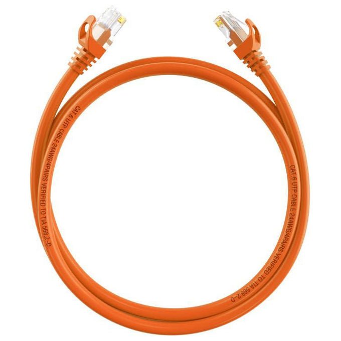 Hikvision, Cavo di Rete Cat.6 U-UTP, 1m, Arancia, DS-1NP6UEC0Ç400634