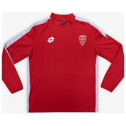 Felpa allenamento rossa zip laterale  junior Taglia XL
