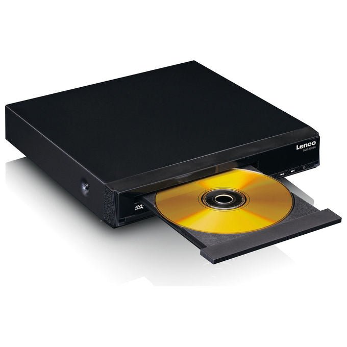 Lenco DVD120BK Lettore DVD portatile con HDMI e USB supporto MP3 JPEG AVI risoluzione 1024x768 colore Nero