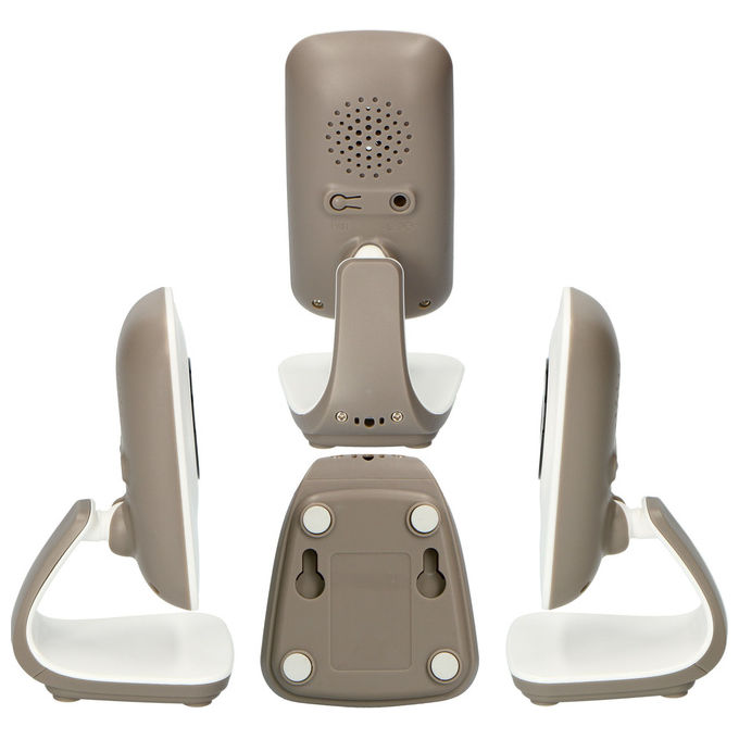 Alecto DVM-71 Monitor Video per Bambino con Display 2.4'' e Telecamera Risoluzione 320x240 Pixel Modalita' Notte Sensore Temperatura colore Grigio talpa Bianco