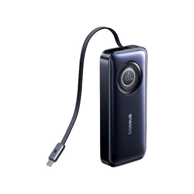 Baseus E0027H00 EnerCore CR11 Powerbank 20000mAh 67W con cavo USB-C integrato colore Nero