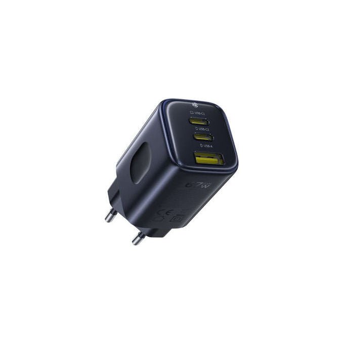 Baseus E0121200 PicoGo AE11 Caricabatterie Rapido 67W con 2x USB-C 1x USB-A Power Delivery Quick Charge colore Nero