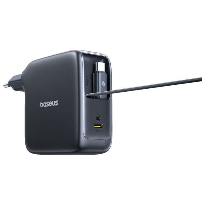 Baseus CJ21 EnerCore Caricabatterie USB-C 67W con 2 cavi retrattili colore Nero