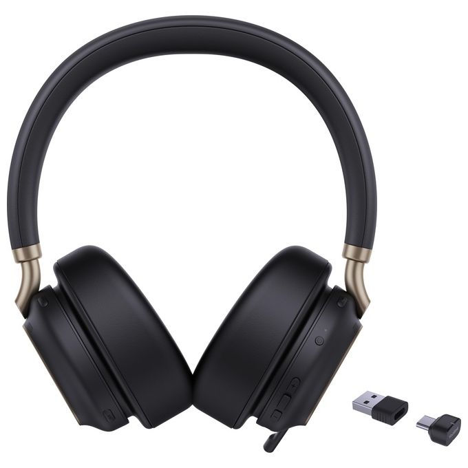 Yealink 1208707 BH76 Plus Teams Auricolare Wireless Bluetooth USB Type-C A Padiglione Musica e Chiamate 45 m 40 h Autonomia colore Nero