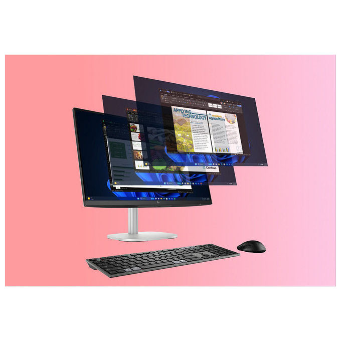 HP E07KHAT#ABZ All-in-One PC Intel Core Ultra 7 32 GB DDR5-SDRAM 1 TB SSD Wi-Fi 7 Windows 11 Pro colore Argento
