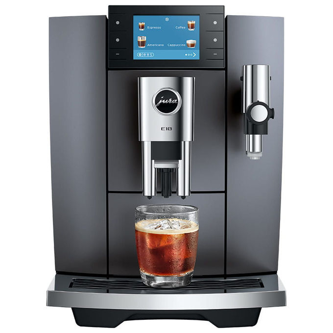 Jura E10 ONYX GREY (EA) Macchina da caffe' Automatica Capacita' serbatoio 1,9 L Funzione Cold Brew e Light Brew colore Onyx Grey