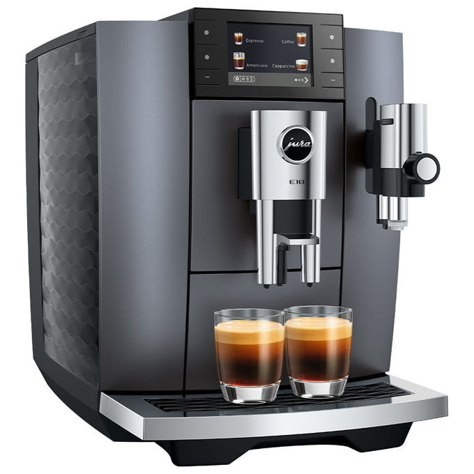Jura E10 ONYX GREY (EA) Macchina da caffe' Automatica Capacita' serbatoio 1,9 L Funzione Cold Brew e Light Brew colore Onyx Grey