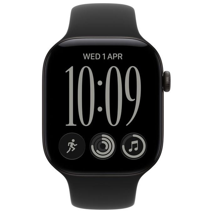 Apple MJEA4QL-A Apple Watch Series 12 GPS Cassa 42 mm in Alluminio con Cinturino Sport S-M colore Nero