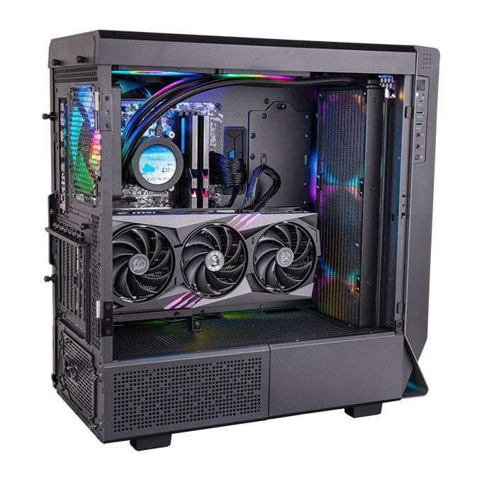 Thermaltake CL-W445-PL14BL-A AW420 Kit di raffreddamento a liquido 420 mm 3 ventole 140mm Nero