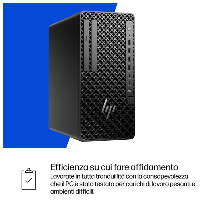 HP E26GLET#ABZ Workstation Desktop Intel Core Ultra 9 285 32 GB DDR5-SDRAM 1 TB SSD Windows 11 Pro colore Nero
