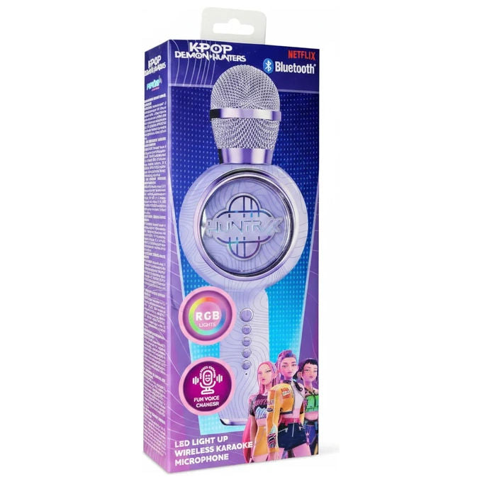 OTL Technologies KPOPDEMONHUNTERSMICRO Microfono Wireless con LED Logo Viola colore Viola