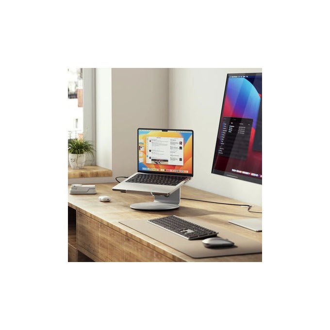 Alogic E360LSSLV Supporto per Laptop Rotazione 360 Gradi Alluminio Argento