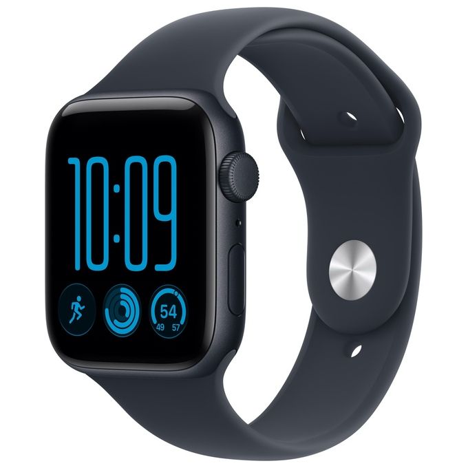 Apple MJL74QL-A Apple Watch SE 3 GPS Cassa 44 mm in Alluminio Mezzanotte con Cinturino Sport Blu Marino colore Blu Marino