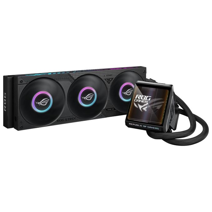 Asus 90RC01M1-B0EAY0 ROG Strix LC IV 360 ARGB LCD Raffreddatore di liquidi tutto in uno 12 cm colore Nero