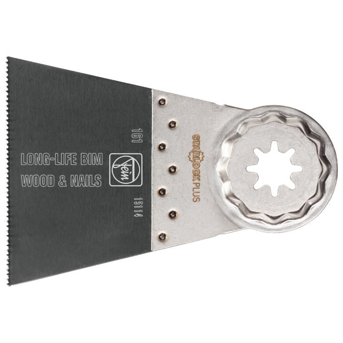 Fein 63502160230 E-Cut Long-Life Lama per Sega Bimetal per Legno Cartongesso e Plastica 50 mm x 35 mm con Attacco SL Confezione da 5 Pezzi colore Nero