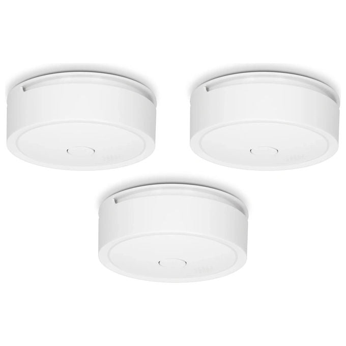 Alecto SA61 Rilevatore di Fumo Ottico 3 Pezzi Batteria 10 Anni Connessione Wireless oltre 85 dB colore Bianco