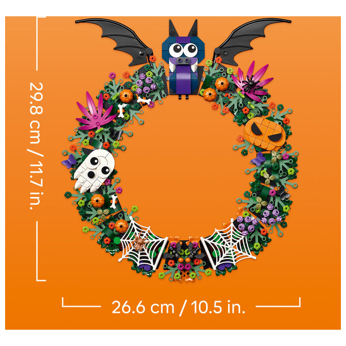 Lego 40825 Ghirlanda di Halloween con Pipistrelli Zucche Fantasmi e Ragnatele 617 pezzi colore Multicolore