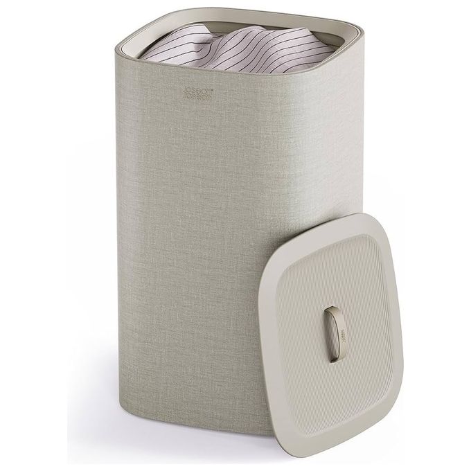 Joseph Joseph 5000004 Tota One Cesto per Biancheria 60L con Sacca Rimovibile e Maniglie per Trasporto Colore Ecru
