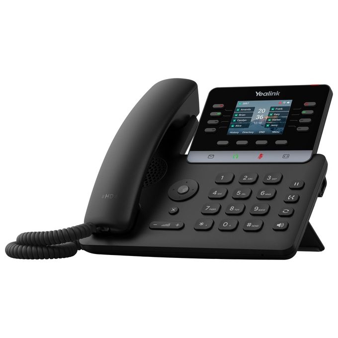 Yealink 1301012 T73U Telefono IP 12 Account SIP Schermo 2.8'' LCD USB Gigabit Ethernet Nero