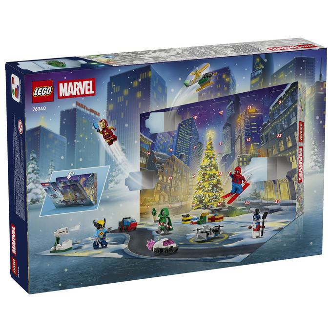 Lego 76340 Calendario dell'Avvento 2026 Set da Costruzione 317 Pezzi con 6 Minifigure Marvel colore Multicolore