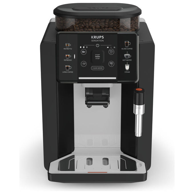 Krups EA910A10 Sensation Macchina da caffe' Automatica Capacita' serbatoio 1,7 L Pressione 15 bar Potenza 1450 W colore Nero Cromo