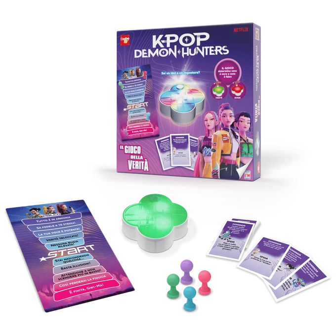 Androni 3153 K-Pop Demon Hunters La Macchina della Sincerita' Gioco da Tavolo per 2-6 Giocatori eta' 8+ colore Nero