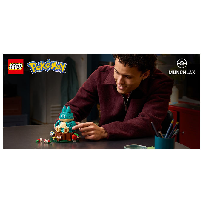 Lego 72150 Set da Costruzione Pokémon Munchlax 757 Pezzi Altezza 18 cm colore Multicolore