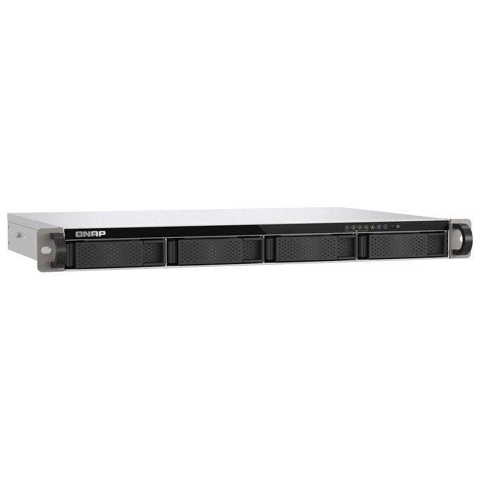 Qnap TS-432XEU-4G TS-432XeU NAS Rack 1U 4 GB DDR4 0 TB QNAP QTS colore Nero Grigio