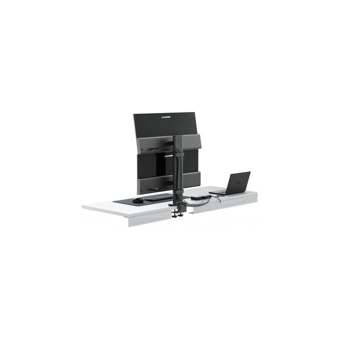 Alogic ED34VMSSGR Supporto Doppio Verticale per Monitor Fino a 34'' 2 Monitor 12 Kg Colore Grigio