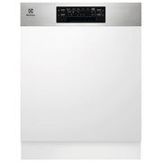 Electrolux EEA47201IX Lavastoviglie da Incasso a Scomparsa parziale 13 coperti Classe energetica E 8 programmi Motore Inverter Tecnologia AirDry 60 cm Frontalino Inox Antimpronta