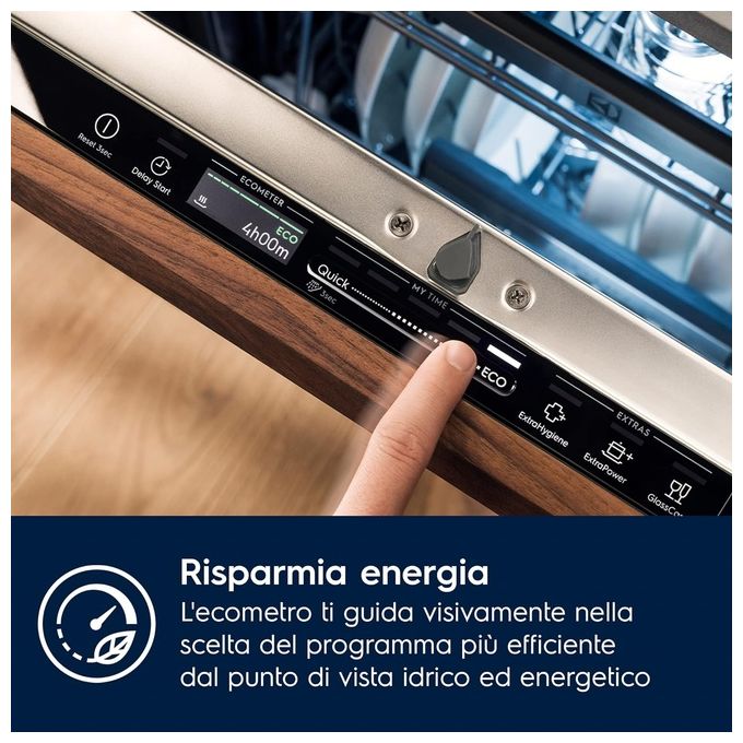 Electrolux EES42210L Lavastoviglie da Incasso Slim a Scomparsa Totale 9 Coperti Classe energetica E (A++) 8 Programmi 45 cm