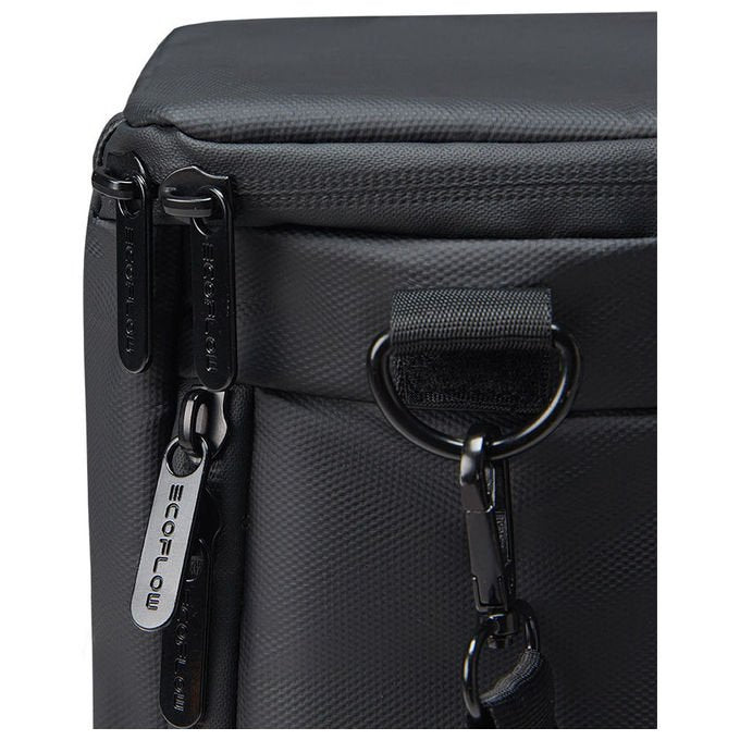 EcoFlow EFB-TRAIL200-300-BAG TRAIL DC Borsa da trasporto impermeabile in tessuto Oxford resistente all'abrasione con spazio per accessori e accesso alle porte colore Nero