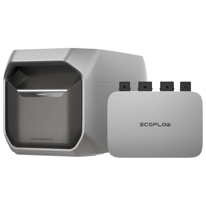 EcoFlow EFDELTA3P-EB Batteria aggiuntiva per stazione di alimentazione portatile 1024 Wh compatibile con Delta 3 e Delta 3 Plus colore Nero Grigio