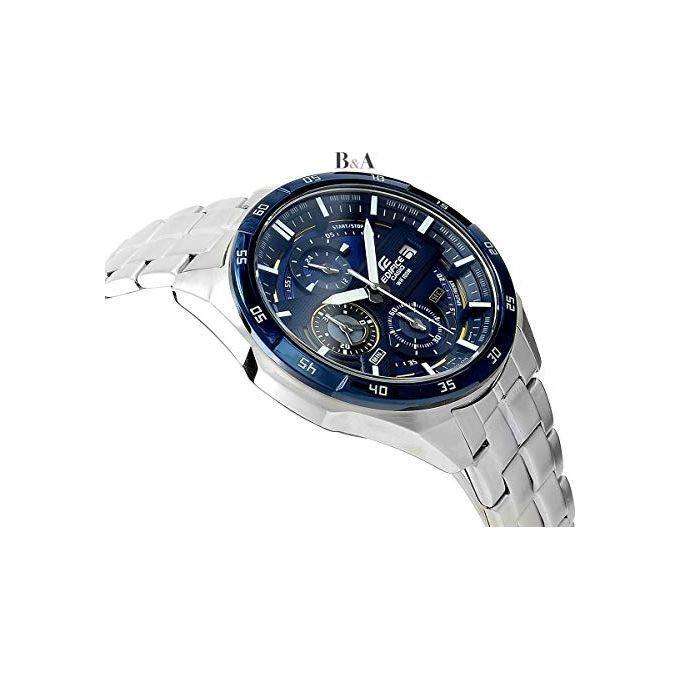 Casio edifice orologio uomo cronografo quarzo efr556db2avuef blu acciaio impermeabile