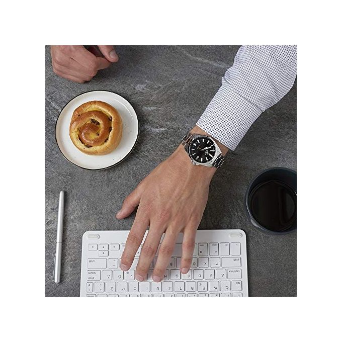 Casio Edifice orologio da uomo acciaio inox quadrante nero impermeabile 100m quarzo