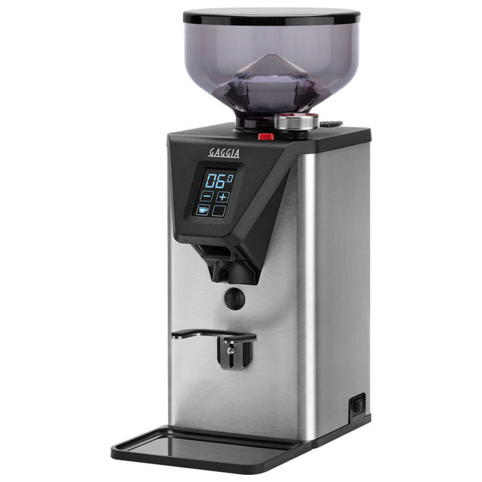 Gaggia EG4950-90 MDF55 Macinacaffe' Semi-professionale con Touchscreen e Macine a Fluttone Piatto Capacita' 250 g 310 W colore Acciaio Inossidabile + Nero