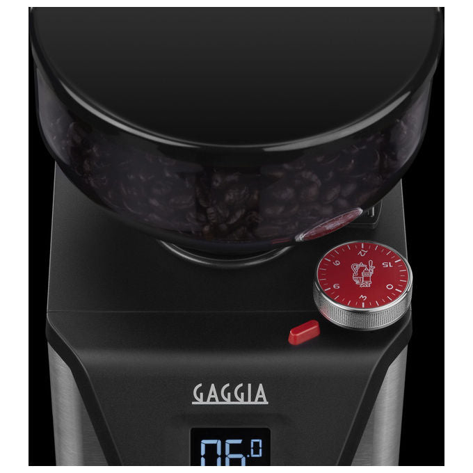 Gaggia EG4950-90 MDF55 Macinacaffe' Semi-professionale con Touchscreen e Macine a Fluttone Piatto Capacita' 250 g 310 W colore Acciaio Inossidabile + Nero