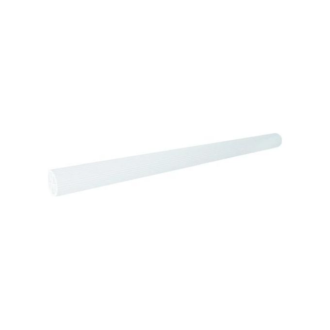 K Design Tubo Rigato per Corrimano e Barre di Sostegno 1000x35mm Bianco
