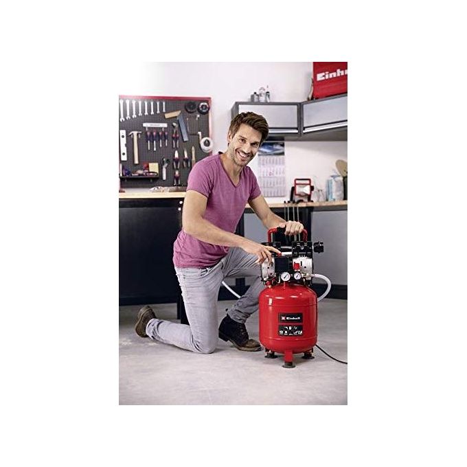 Einhell Compressore Silenziato Te-Ac 24 Silent per Fai da Te e Lavori di Giardinaggio