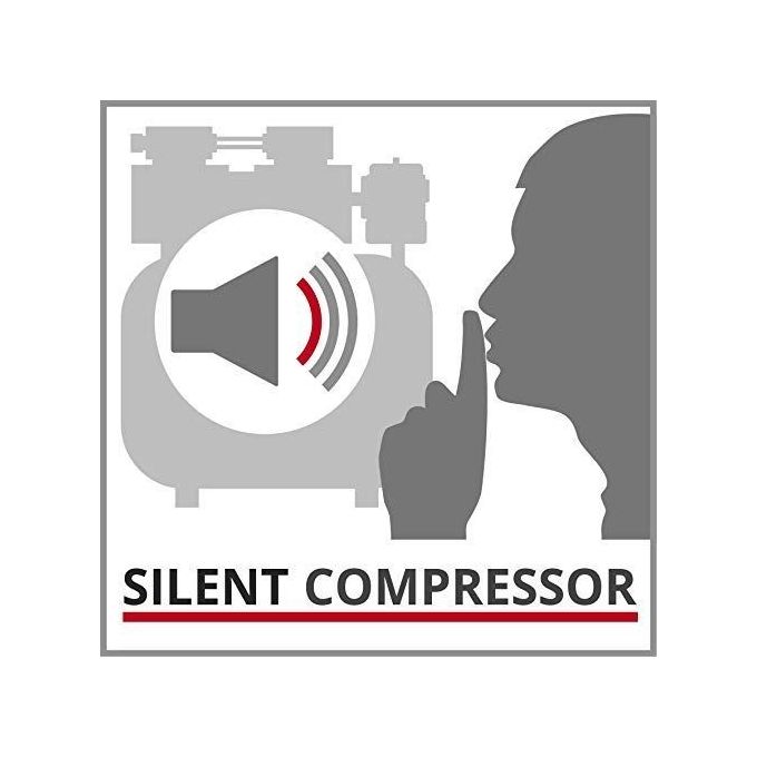 Einhell Compressore Silenziato Te-Ac 24 Silent per Fai da Te e Lavori di Giardinaggio