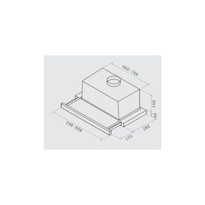 Elica ELITE14 LUX GRIX-A-60 PRF0037989B Cappa da Incasso Classe energetica D 3 Velocita' Aspirante o Filtrante 60 cm Acciaio Inox