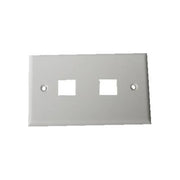 Digitus placca porta frutti 2 posizioni per jack utp-stp colore chiaro