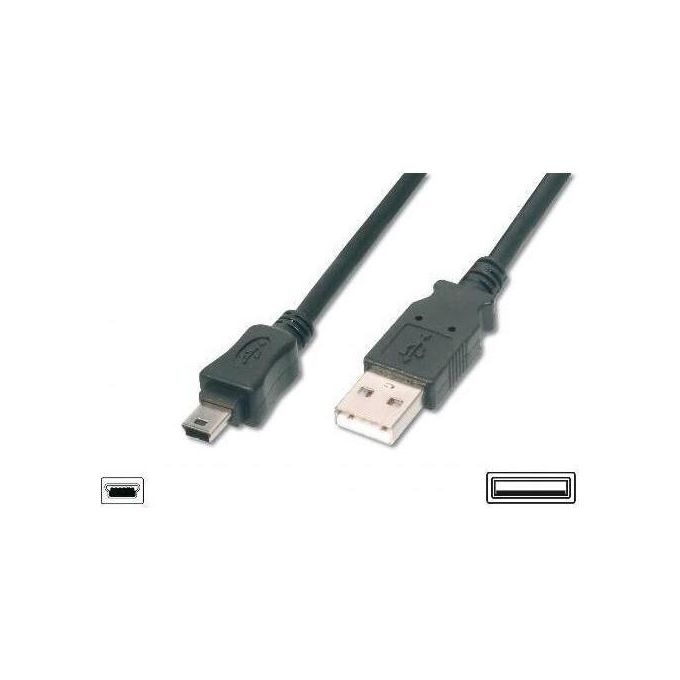 Digitus Cavo Usb 2.0 Mini ''B'' 5 Poli Mt.1(Ak 672M-1)