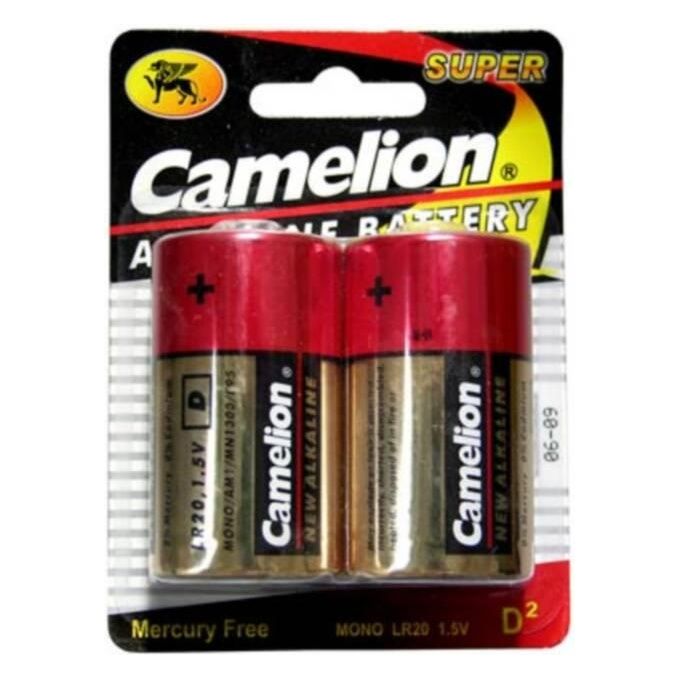 Link batterie alcaline senza mercurio 1.5v mono typ d torcia blister 2 pz.(a lr20-bp2)