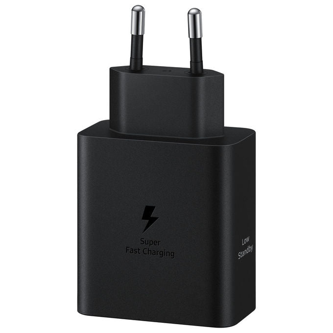 Samsung EP-T5020XBEGEU Caricabatteria Super Fast Charging 50W con Doppia Porta USB-C e Cavo USB-C to USB-C 1,8 m colore Nero