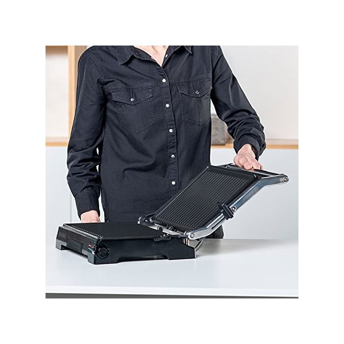 Black+Decker Bistecchiera Grill 2200W 29x23cm Antiaderente