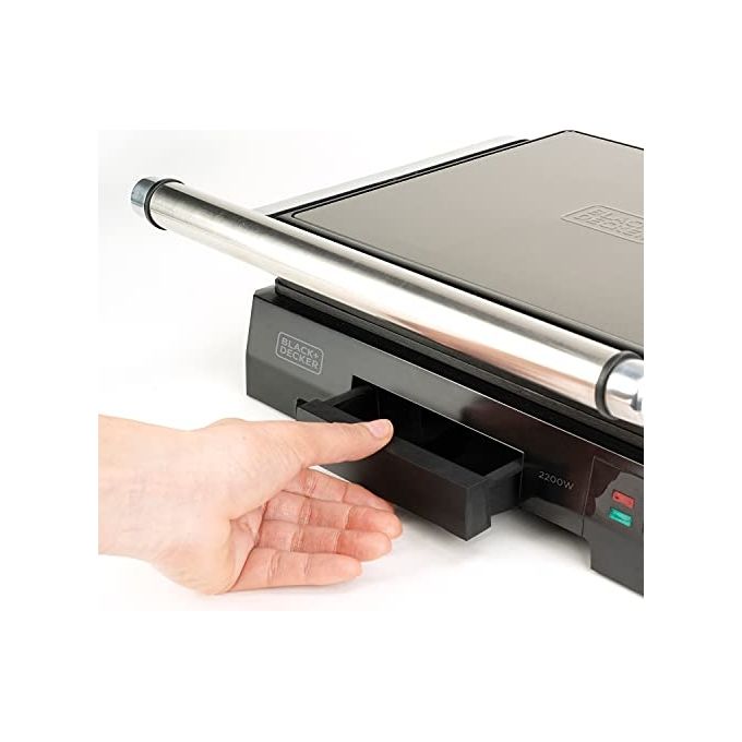 Black+Decker Bistecchiera Grill 2200W 29x23cm Antiaderente
